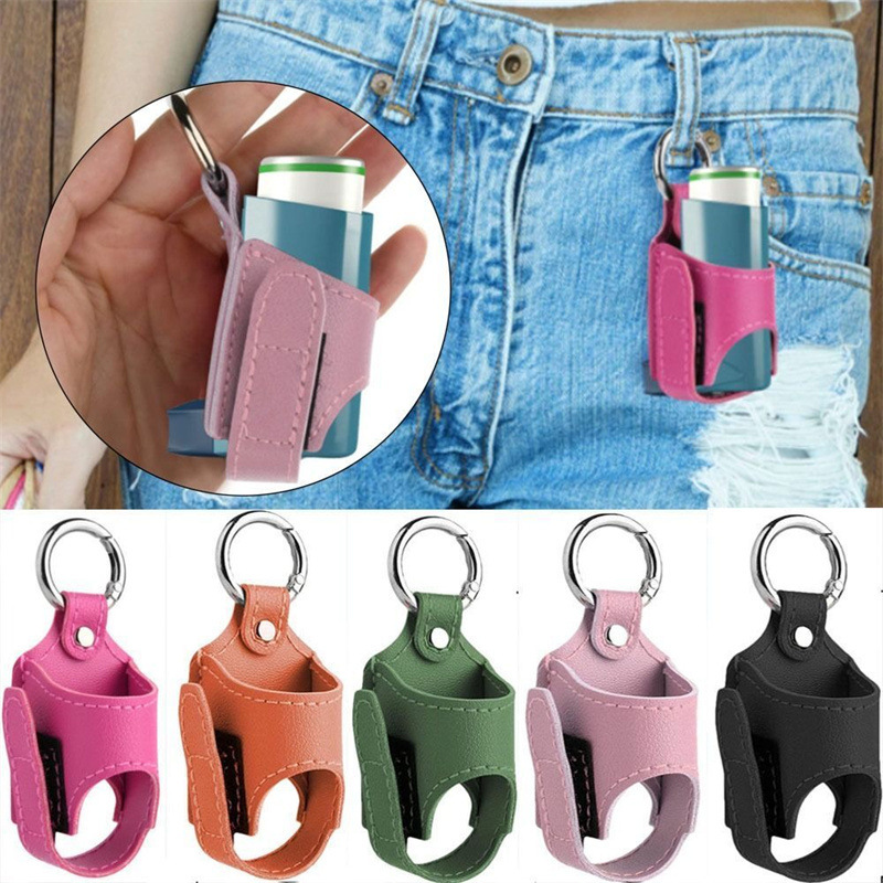 Spray cough and asthma inhaler bracket storage bag for adul