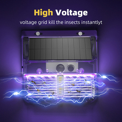 Solar powered mosquito killer lamp, outdoor courtyard garde