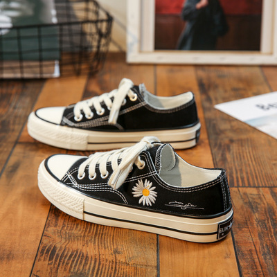Little Daisy Low cut Canvas Shoes for Female Students Korea