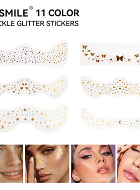 Halloween Party Facial Tattoo Patch Set Waterproof and Swea