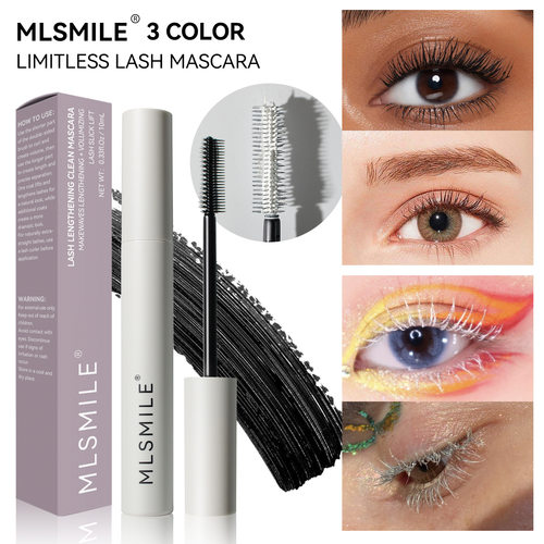 Thick and slender eye black backing curly waterproof white