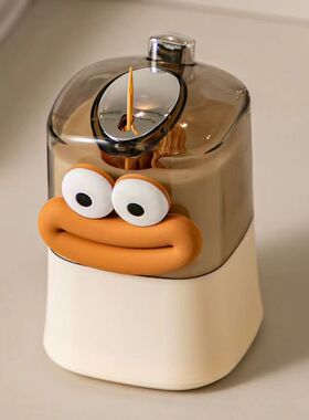 Toothpaste tube automatically pops up for home storage, per