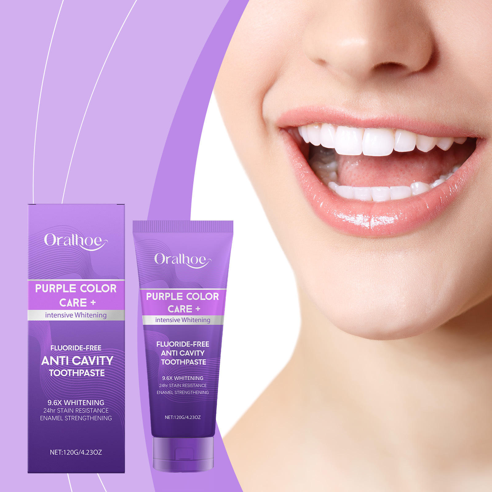 ORALHOE Fresh Toothpaste for daily gentle cleaning, fresh a