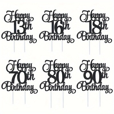 Happy Birthday Cake Plaque Celebration Party Cake Decoratio
