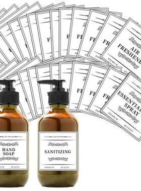 Household bathroom cosmetics classification labels stickers