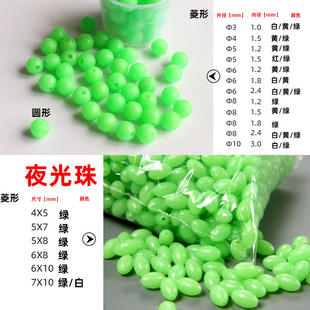 Luminous beads 100 pieces set, blocking beads, bean blockin