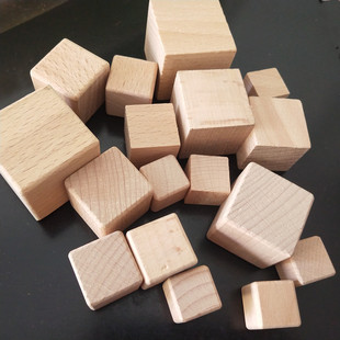 Wooden blocks, children's toys, math teaching aids, DIY mod