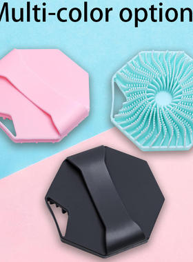 Polygonal silicone shower brush, portable massage brush, en