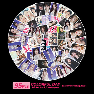 Season Days Stickers Colorful 2025 Series IVE Greeting