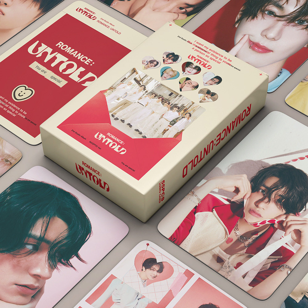 55 Korean Wave boy band EN photo cards ROMANCE UNTOLD album