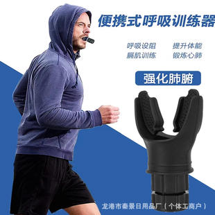 Convenient lung trainer with adjustable Y-shaped breathing