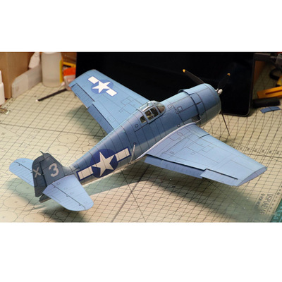 1: 32 Hellcat Fighter Plane Paper Model Military Fans Handm