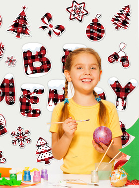 2024 Christmas Decoration Props Tree Snowflake Blackboard N