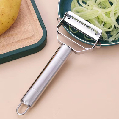 Stainless steel double headed peeler, wire cutter, multifun