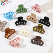 hair size clip Pumpkin frosted medium grab temperament