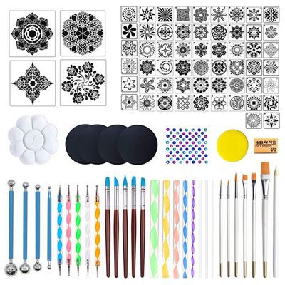 Mandala Tools 97 Piece Set Hollow Painting Template Point R