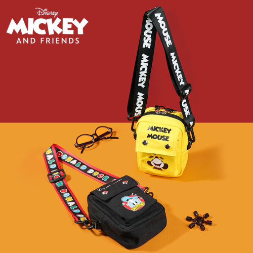 Disney letter shoulder strap crossbody bag, unisex trendy c
