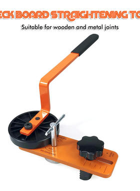 Deck bending bow straightening tool, plate bending machine,