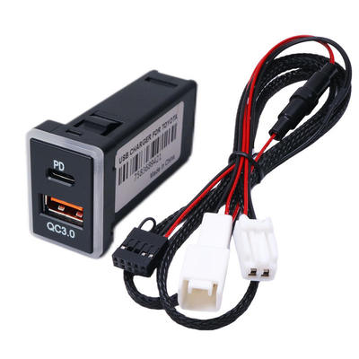 Suitable for Toyota chargers, USB car chargers, mobile PD f