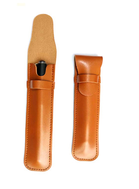 Pen case collection bag Makeup pen Eyebrow clip Leather cas