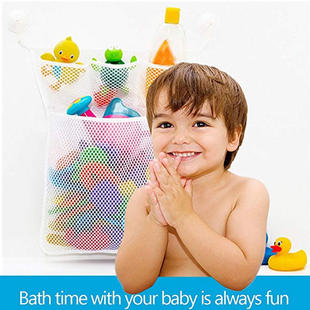 Qiayina bathroom toy storage hanging bag, baby shower and w