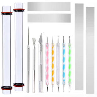 14 piece set of ceramic tools, acrylic clay press board, ro