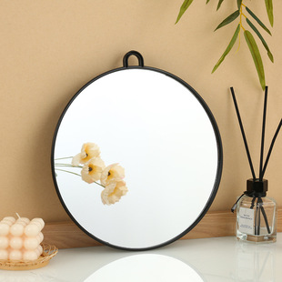 Barbershop Plastic HD Round Mirror Hair Salon Round Makeup