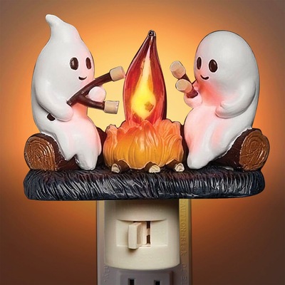 Ghost Campfire Flicking Nightlight Halloween Ghost Campfire
