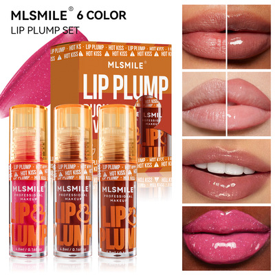 6-Color Lip Gloss Set with Moisturizing and Moisturizing Li