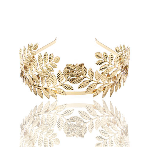 BridalLeafHairHoopBaroque