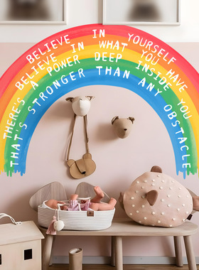 BM4104 Rainbow Believe in Yourself Inspirational Proverbs W
