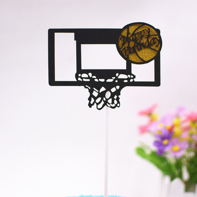 Cake flag insertion, card insertion, slam dunk, basketball