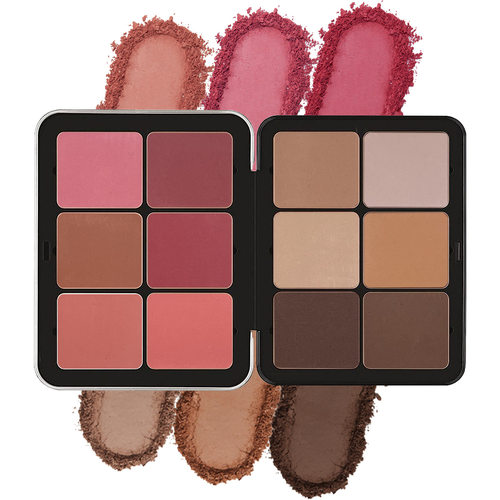 Temu12 color powder blusher iron box net red matte pearl ro