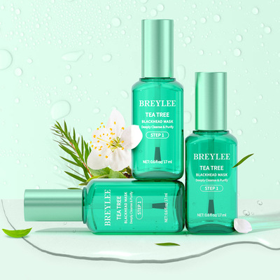 BREYLEE No.1 Tea Tree Nose Patch Solution 17ml with 100 Pap