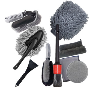 Car wash tool brush Car wash brush 9-piece set Car tire bru
