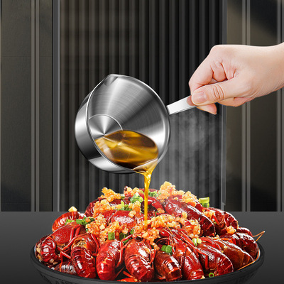 304 stainless steel oiling pot, thickened multi-layer steel