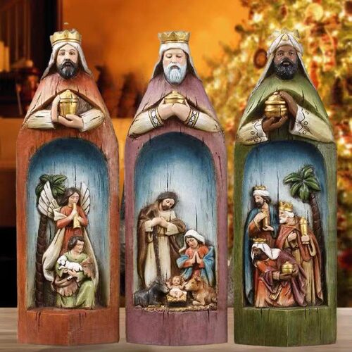Religious Church Madonna Portrait Series Three Wise Men Bir