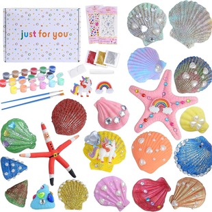 Shell Painting Kit Gift Toy 3 4 5 6 7 8 Year Old Girl - Art