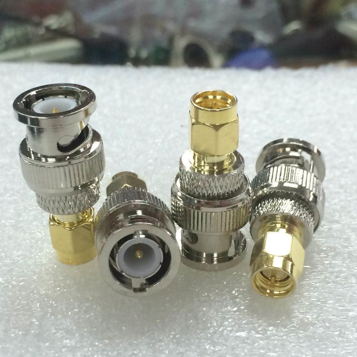 铜材 SMA/BNC-JJ Q9 BNC公转SMA公内螺内针射频连接器 天线转接头