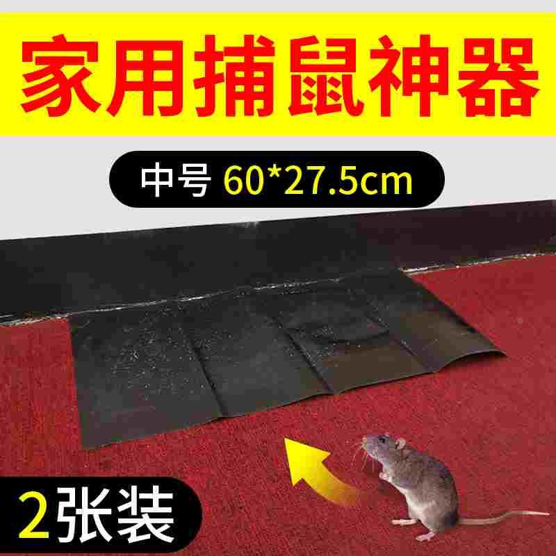 大老鼠贴超强力粘鼠板沾老鼠胶粘鼠毯加大加厚捕鼠神器家用一窝端