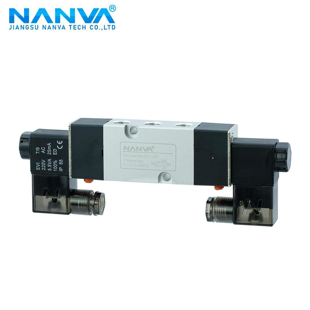 贴片式双控电磁阀两位五通4M320-08AT执行器配套