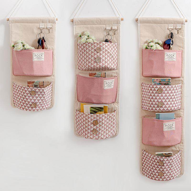 可爱布艺挂兜收纳挂袋壁挂墙挂式宿舍墙上门后杂物手机储物置物袋,玩具/童车/益智/积木/模型,其它玩具,淘宝优惠券,粉丝福利购,淘宝优惠卷