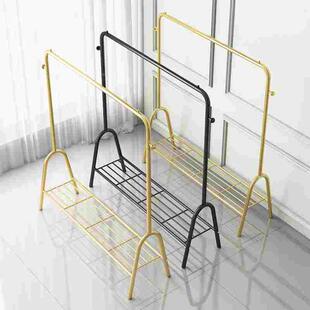 轻奢晾衣架鞋架落地衣帽架家居卧室铁艺挂衣架阳台晒衣架落地立式