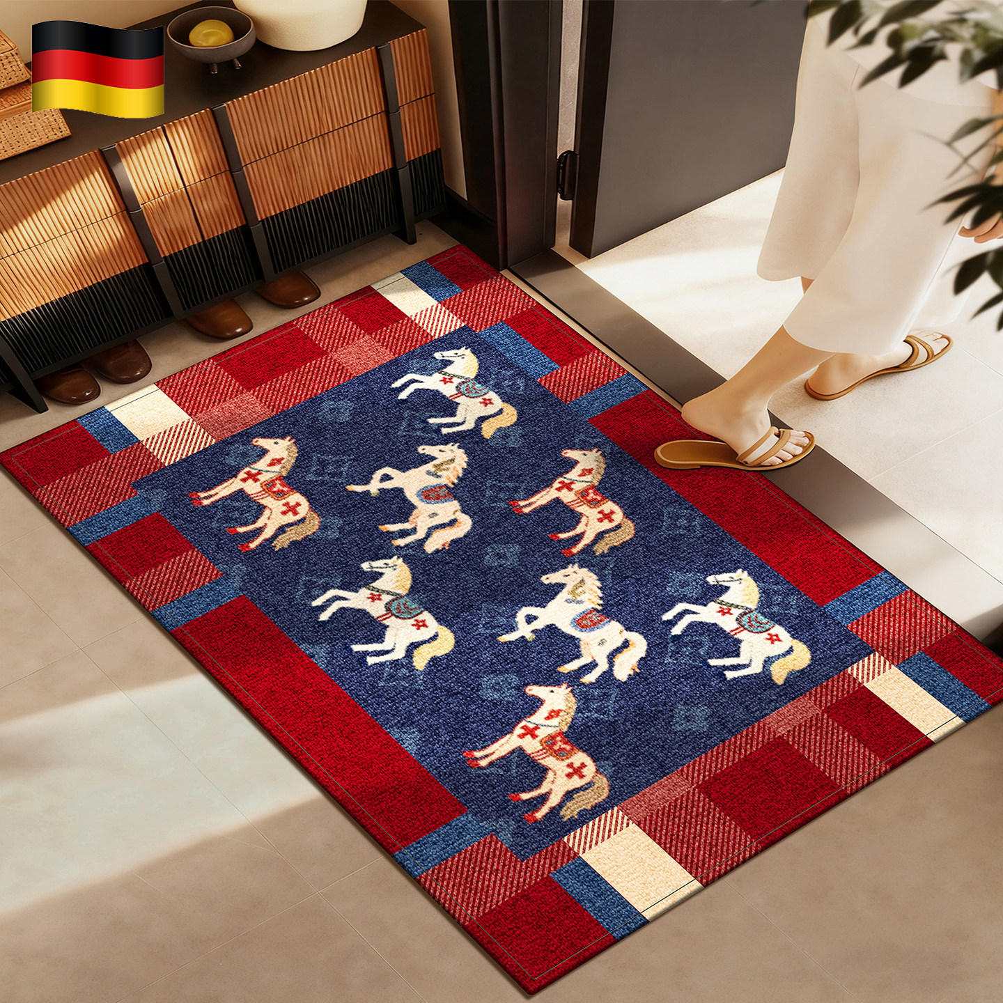 德国高级感入户门地垫进门防滑垫2026新款马年脚垫子玄关入户地毯,居家布艺,入户地垫,淘宝优惠券,粉丝福利购,淘宝优惠卷