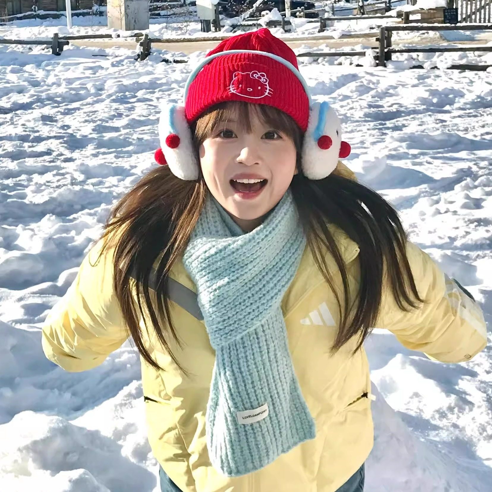 卡通猫针织帽子女加厚保暖弹力毛线护耳帽百搭包头帽毛绒耳暖套装,服饰配件/皮带/帽子/围巾,帽子,淘宝优惠券,粉丝福利购,淘宝优惠卷