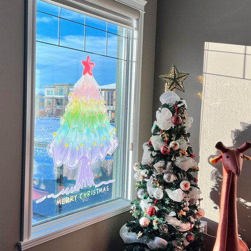 该给窗户换上圣诞节新皮肤啦~