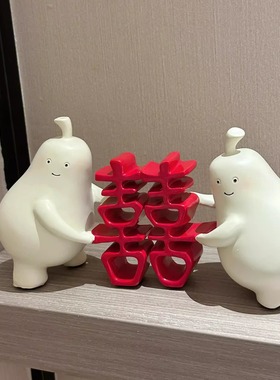 永不分梨结婚装饰摆件送新人礼物