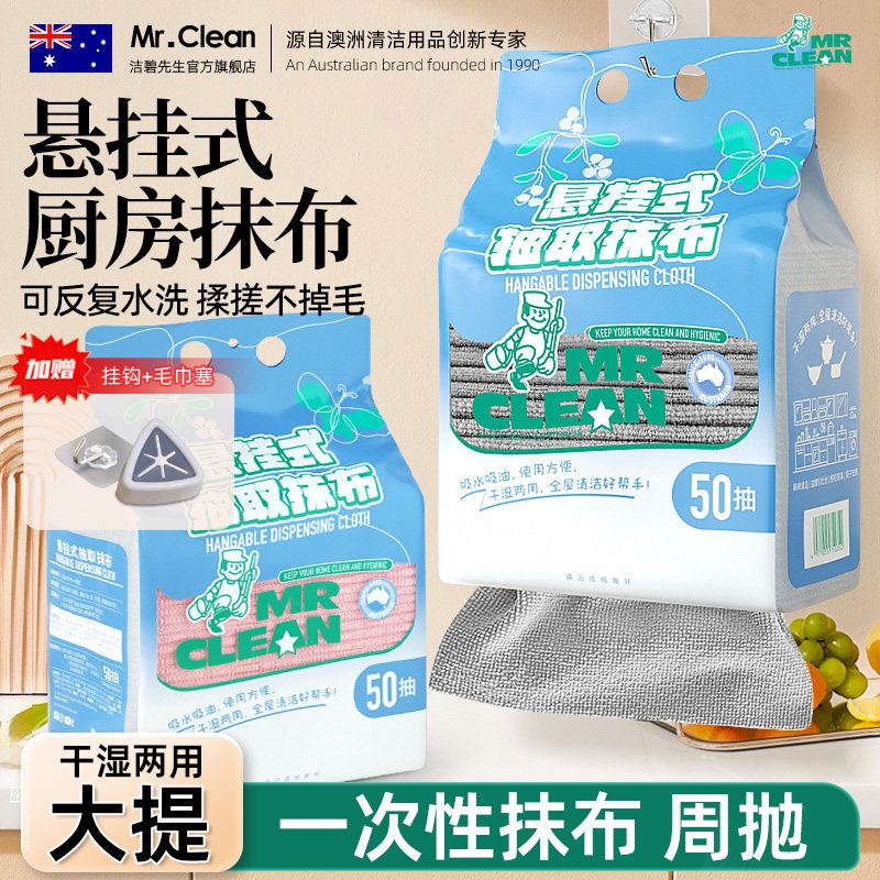 悬挂式周抛抹布干湿两用图片
