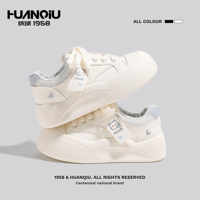 环球女鞋厚底面包鞋女百搭学生软底初中生大头休闲板鞋女款小白鞋,女鞋,休闲板鞋,淘宝优惠券,粉丝福利购,淘宝优惠卷