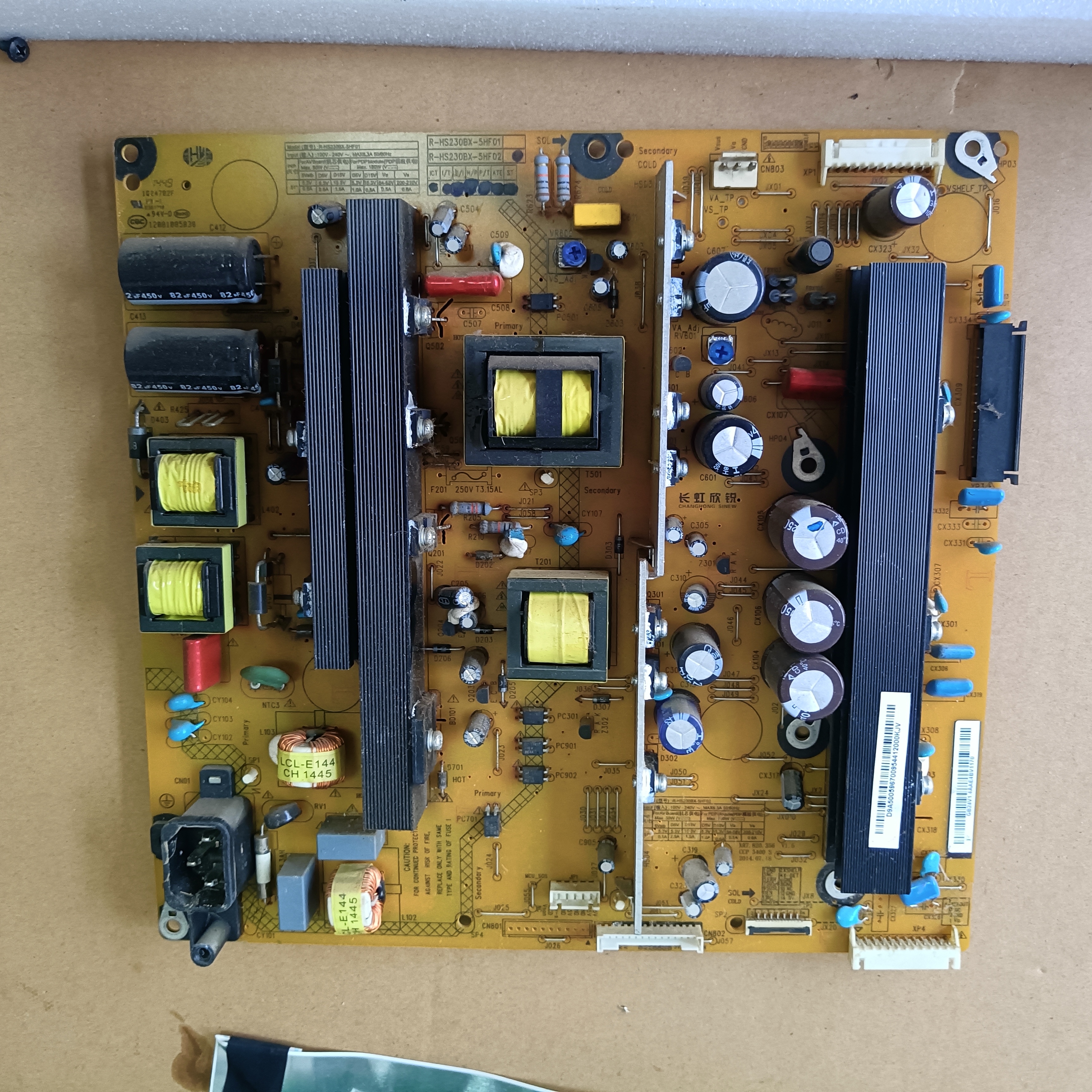原装长虹3D51C20000/C2080N电源板R-HS230BX-5HF02 XR7.820.356